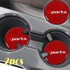2pcs Carbon Fiber Car Decoration Coaster Universal Car Cup Holder Pad Car Water Cup Slot Non-Slip Mat Auto Interior Accessories