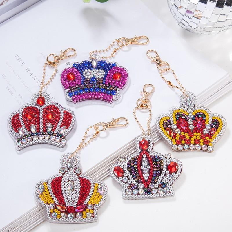 New Diy Diamond Painting Keychain Handmade Acrylic Pendant Jewelry Christmas Single-Sided Diamond Decoration Diamond Painting