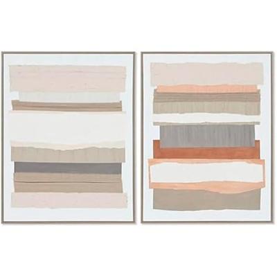Painting - HOME ESPRIT - Urban - Multicolor - 2 Units - 62.3 X 4.5 X 82.3 Cm