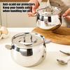 Bacon Grease Container with Strainer And Lid 1.3/1.8L Stainless Steel Container for Cooking Oil Storage Easy-Grip Handle Pot for Frying Oil Butter