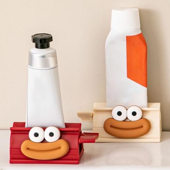 1/2Pcs Toothpaste Tube Squeezer Toothpaste Dispenser Cartoon Shape Easy to Use Toothpaste Clip
