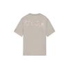 Li-Ning SS22 Cherry Blossom Series Casual Printed Solid Color Round Neck Short Sleeve T-Shirt Unisex Tops Cashmere-Gray AHSS921-3