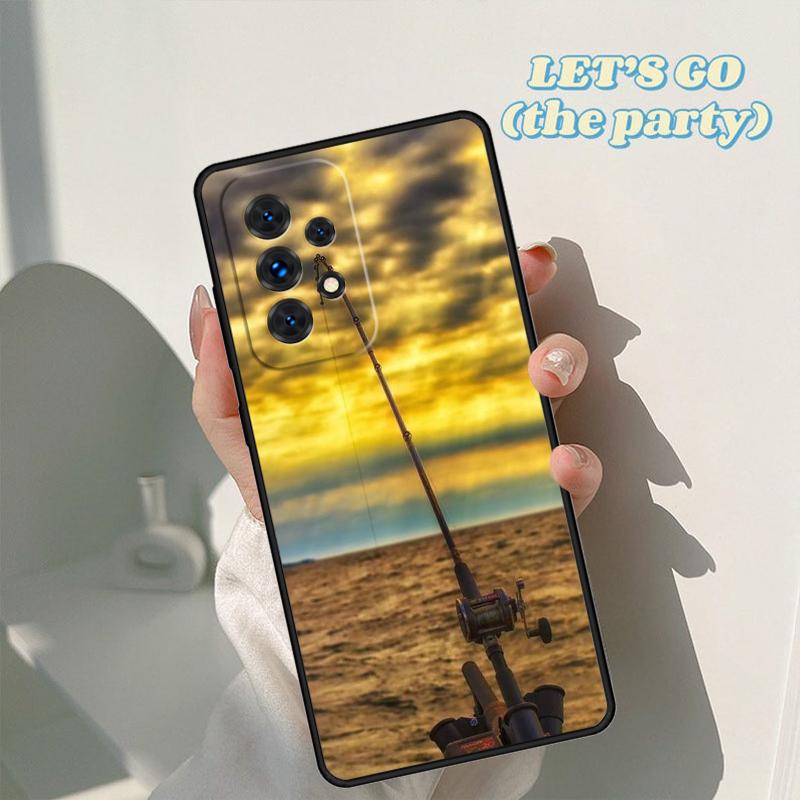 Carp Fish Fishing Rod Phone Case For Samsung Galaxy A42 A31 A40 A51 A71 A32 A80 A91 A52 A72 A73 A20e A21S A50 A70 A11 A12 Cover
