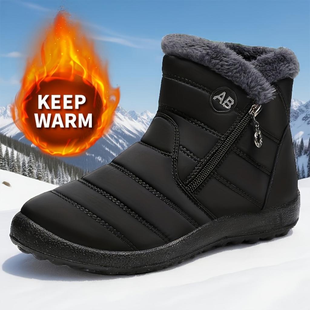 Women's Comfortable Winter Boots with Plush, Soft Soles for Outdoor Warmth, Suitable for All Seasons