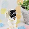 Forcart Cute Handmade Glass Cat Toilet Cat CYK1041