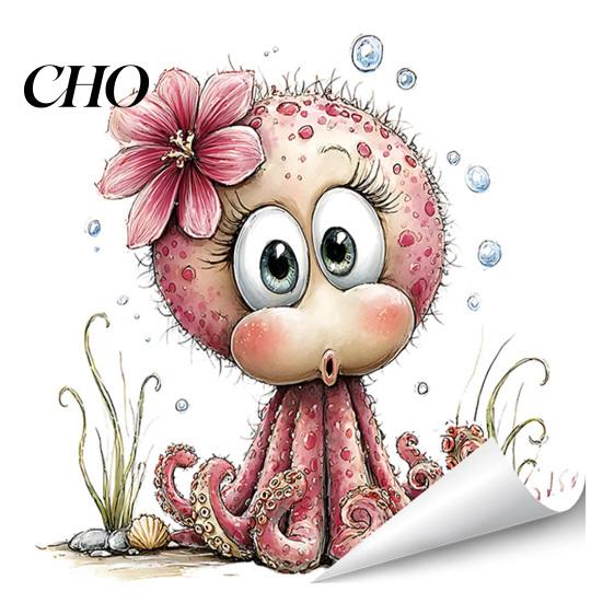 Static Cling Window Decal under The Sea Mermaid Clings Ocean Animal Whale Turtle Octopus Decorative Film Seahorse Anti-Collision Glass Sticker C