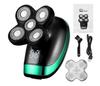 Multifunctional USB Rechargeable 5-in-1 Electric Shaver with Washable Razor & Bald Head Blade