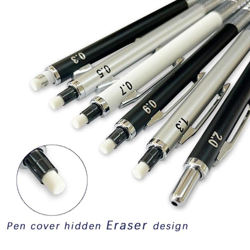 10Pcs School Students Stationery Mini Eraser Mechanical Pencil Portable Replacement Tail Erasers Painting Erase Supplies