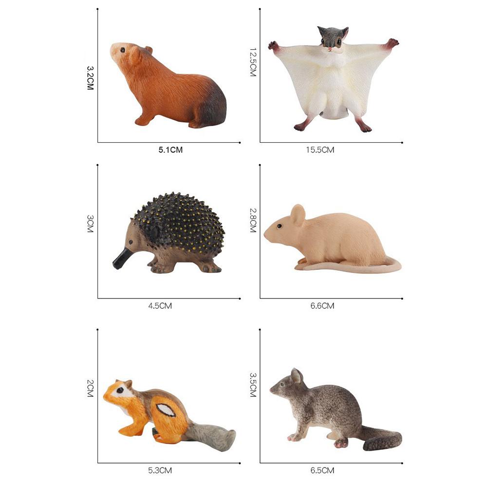 Solid Simulation Animal Toy Mini Animal Model Decoration Gift For Kids