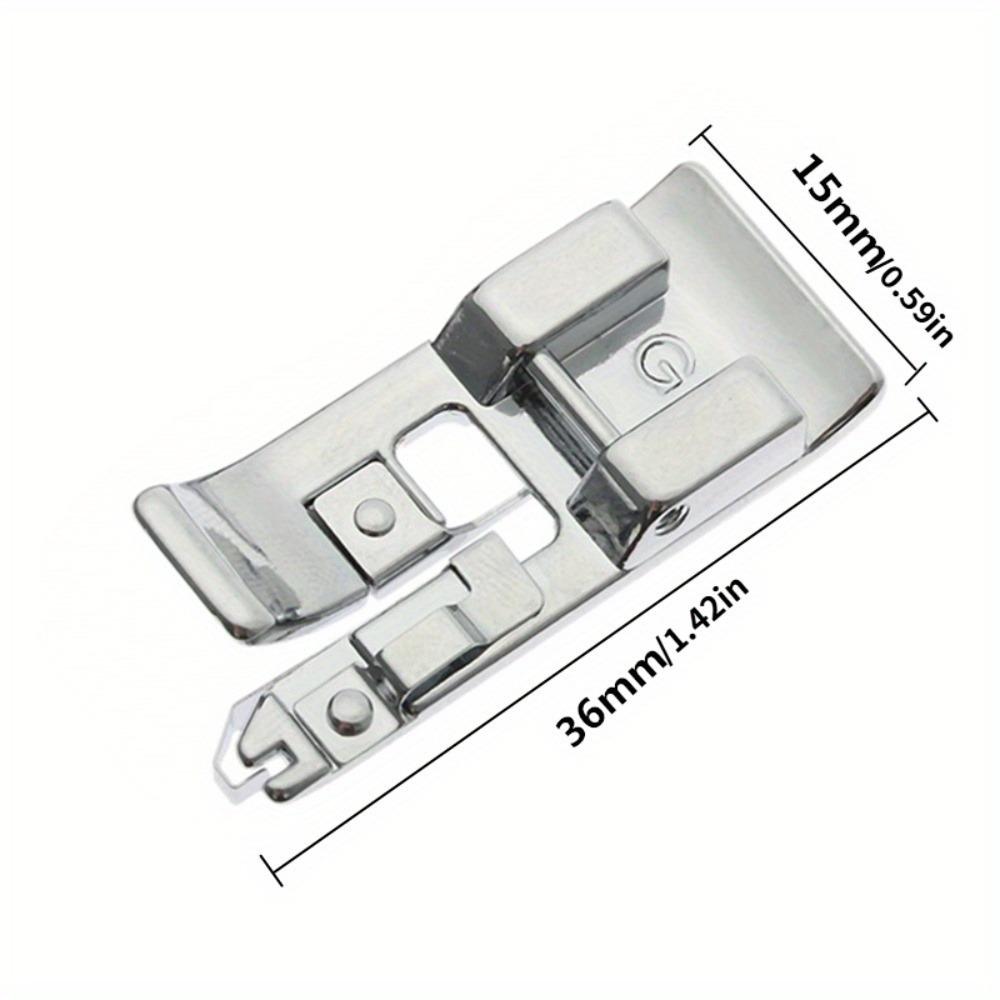 2 Pezzi Tessuti Spessi Piedino Overlock Adatto per Macchine da Cucire Multifunzione Domestiche Juki Singer Brother 5BB5950.