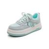 Board shoes women's heightened thick-soled autumn new versatile student leisure sports little white shoes flat-soled low-top 0