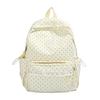 Schoolbag new high-value sweet student schoolbag polka dot lace casual backpack large capacity lightweight backpack