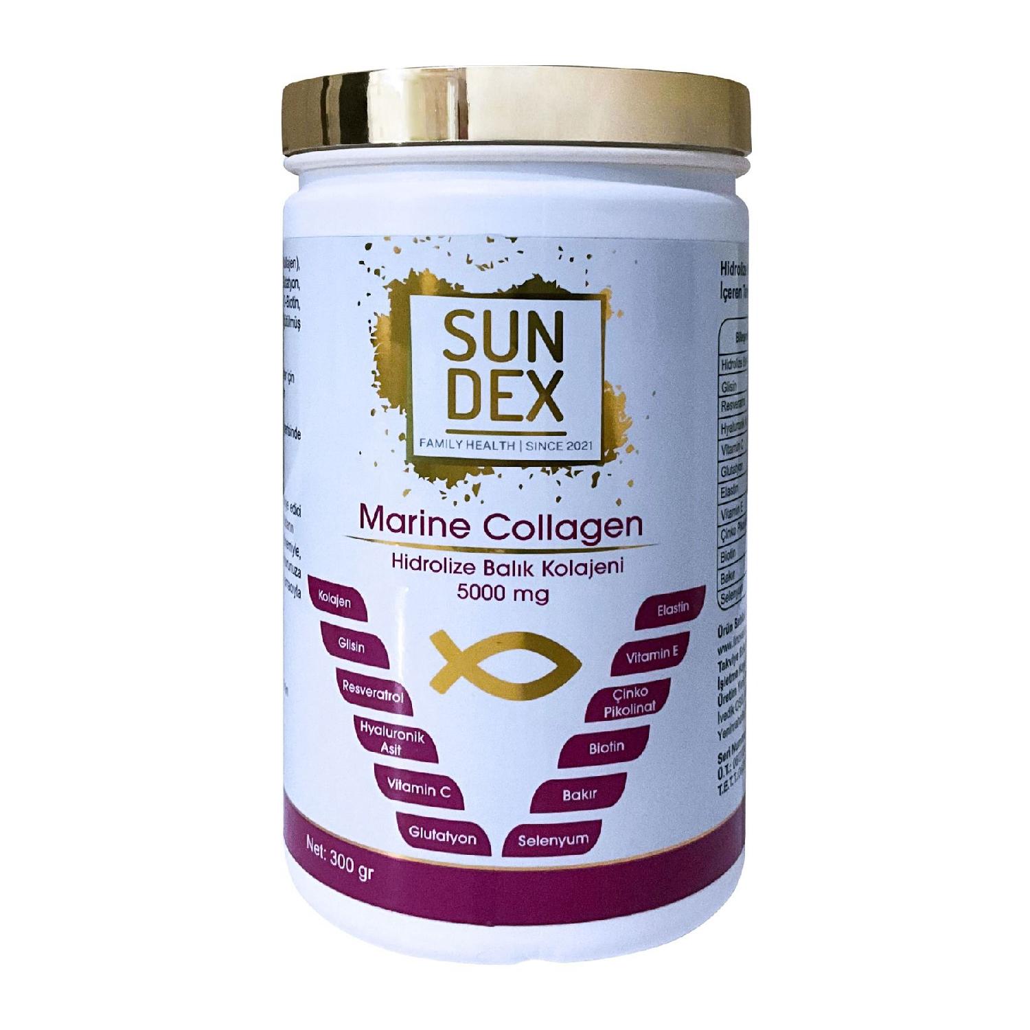 

Marine Collagen Hydrolyized Fish Collagen, Glycine, Elastin, Hyaluronic Acid 300 Gr