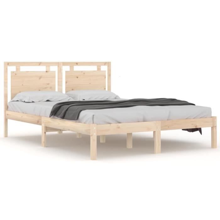 VidaXL Bed Frames Solid Wood 140x200 Cm 3105535