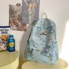 Sports Backpack Printed Student Schoolbag Large Capacity Water-resistant Outdoor Travel Backpack