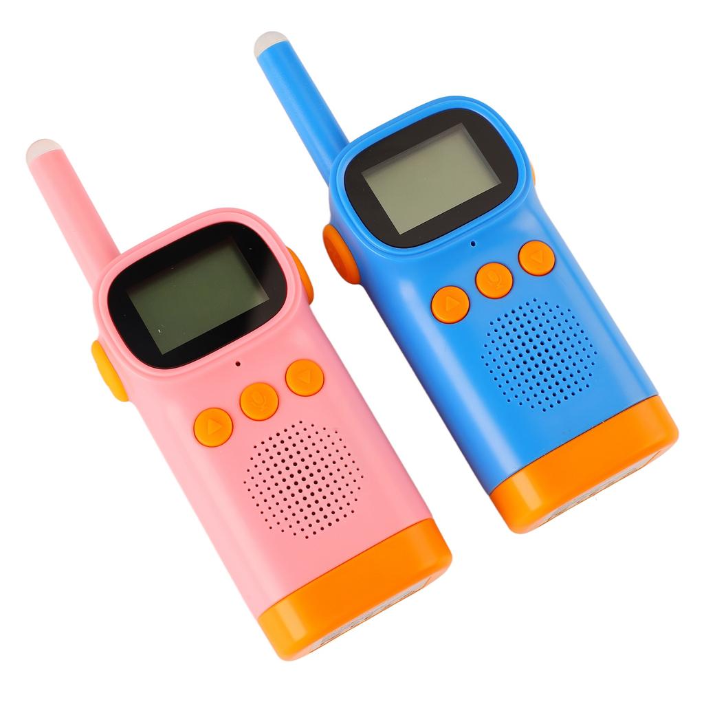 2PCS Children Walkie Talkie Toy with Flashlight Long Range Handheld 2 Way Radio for Indoor Outdoor