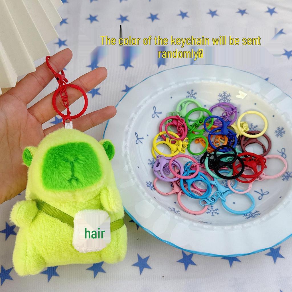 Pingente Capivara Chaveiro de Pelúcia - Presente de Aniversário Boneca de Pano