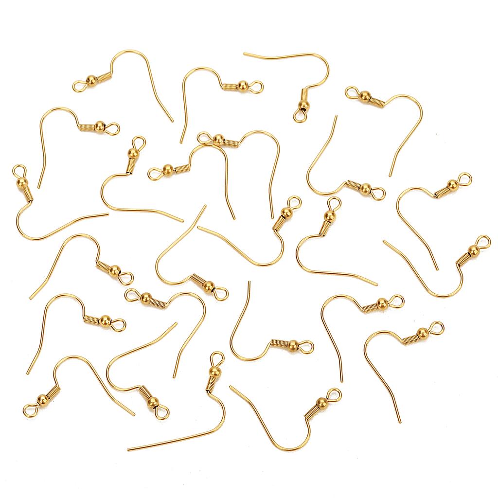 20-50 Stück Rosegold Farbe Edelstahl Ohrhaken Ohrringverschlüsse Schmuckzubehör DIY Ohrringdrähte Für Schmuckherstellung Zubehör