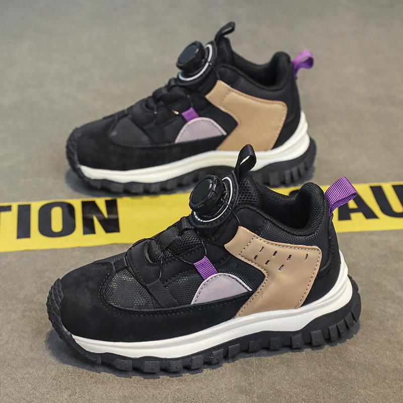 

Мужская и женская спортивная обувь плюс хлопок 2025 осень и зима новая детская хлопковая обувь застежка-кнопка повседневная обувь нескользящая студенческая обувь 30