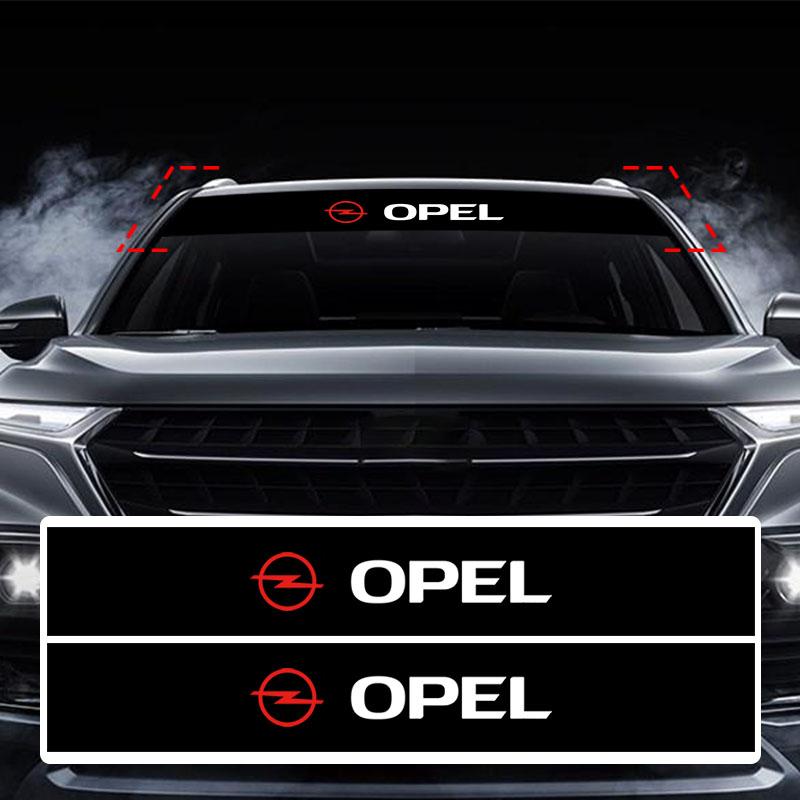 Car Front Windshield Stickers Front and Rear Decorative Emblem For Opel Insignia Astra Antara Meriva Zafira H G Corsa