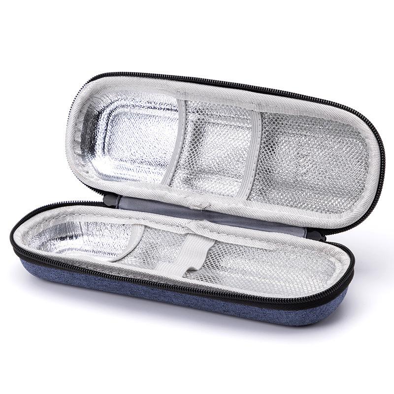 Insulin Cooler Travel Case Waterproof Insulin Cooling Bag With Thermometer Display Medicine Organizer Bag For Diabetics