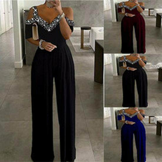 2023 Spring/Summer Women's Off-Shoulder Solid Loose T-Shirt