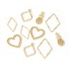 10 Stück Pick Style Überzug Goldlegierung Anhänger für die Herstellung von Schmuckkomponenten DIY Ohrring Neckmace Armband
