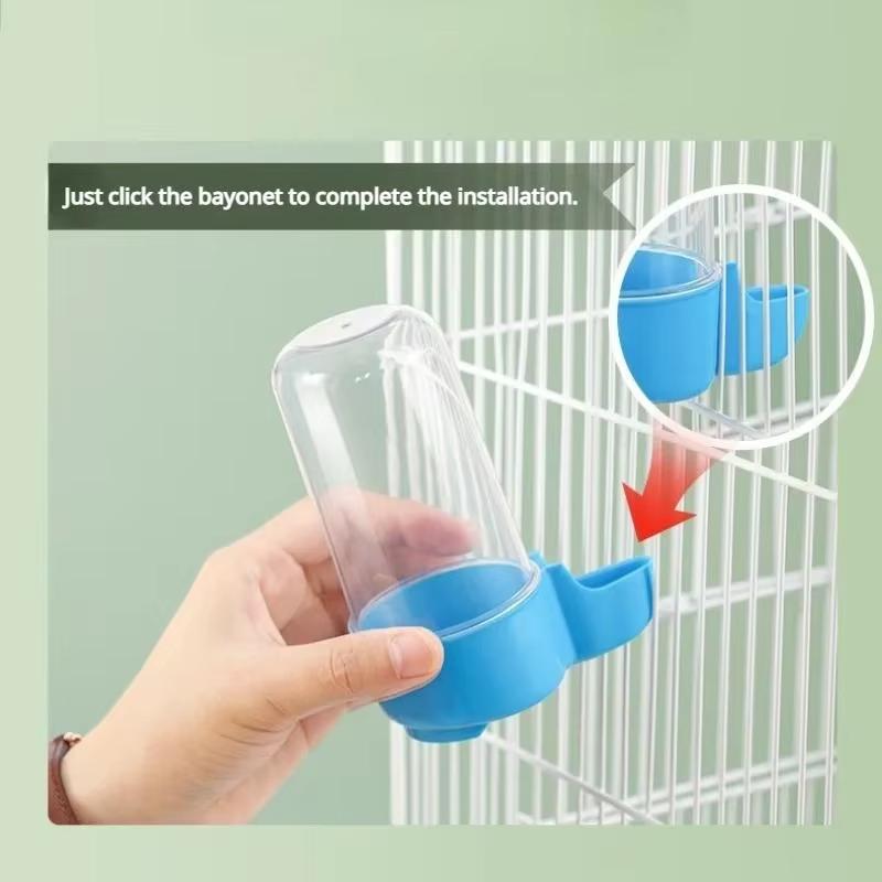 Bird Water Drinker Feeder Waterer with Clip Pet Bird Supplies Dispenser Bottle Drinking Cup Bowls for Pet Parrot Cage