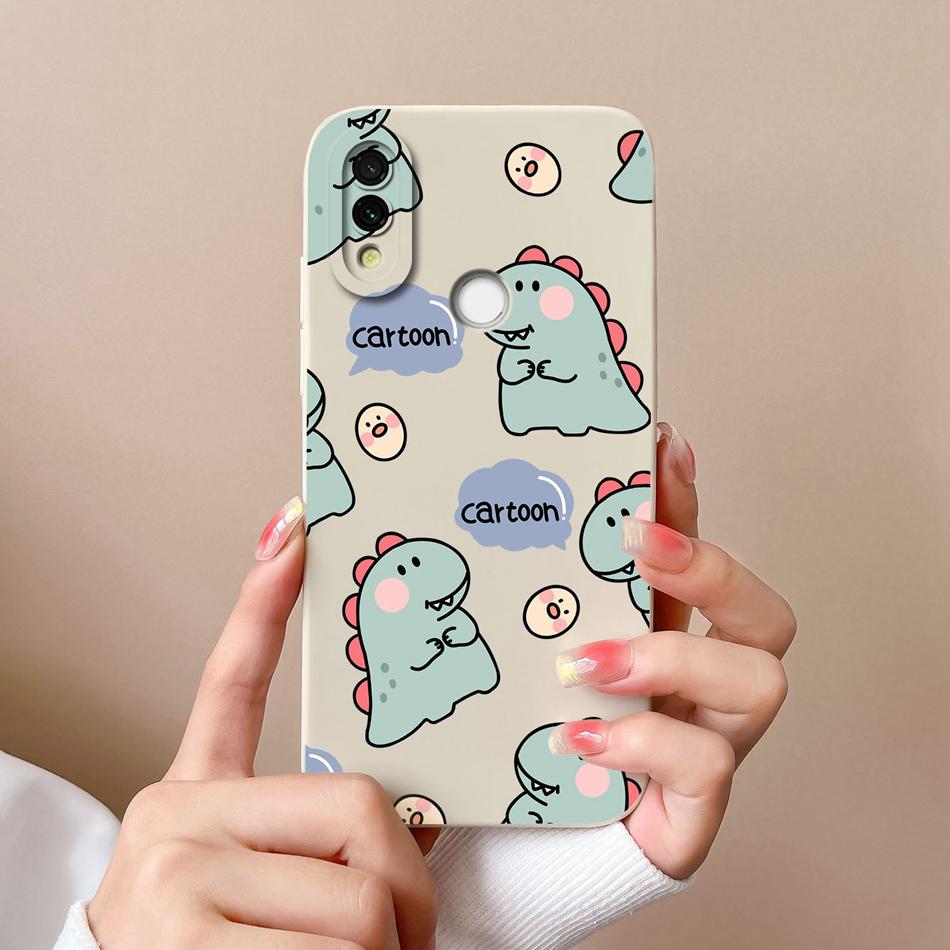 Case Cover For Redmi 7 Cartoon Soft Smooth Liquid Silicone Full Protection Anti Choc Phone Cover For Xiaomi Redmi7 Bumper Fundas