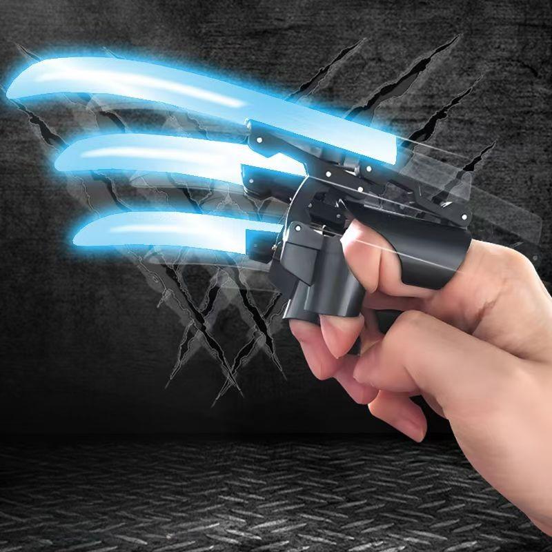 Einziehbares Wolfskrallen-Fingerspielzeug - Spaß & Sicher, Ausziehbares Design, Wolverine-Krallen Cosplay, Perfekt für Rollenspiele, Kostümpartys