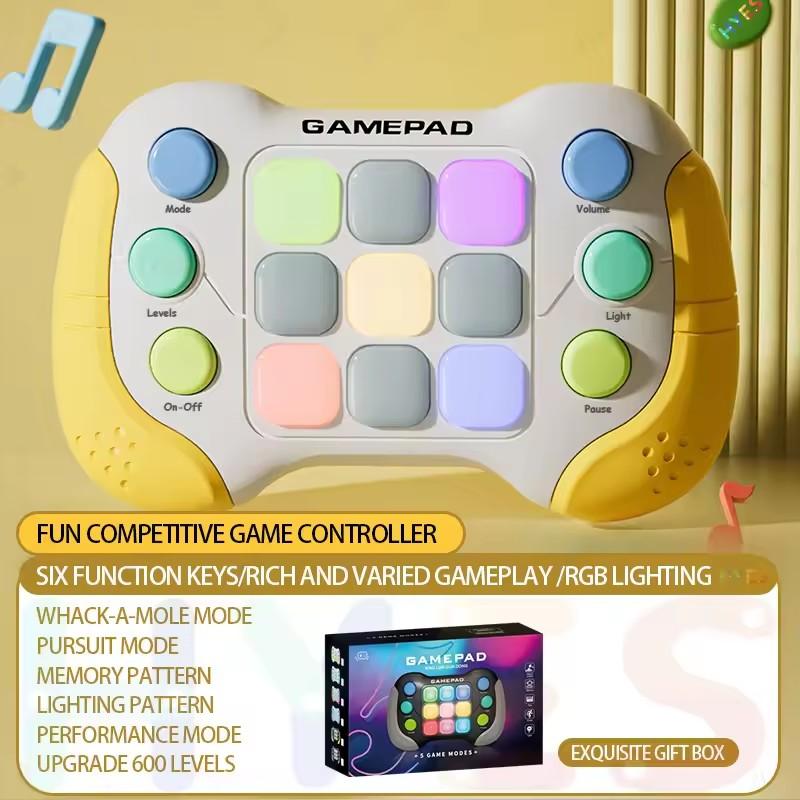 Electronic Pop Quick Push Bubbles Game Electronic Puzzle Console Toys Chases RGB Light Fun Anti Stress Relief Game Machine Toy