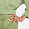 Nike Solid Color Long Sleeve Polo Shirt Women tops Matcha DQ5868-334