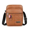 Leder Herren Sling Bag Messenger Schulter Crossbody Taschen Große Kapazität Handtaschen Multifunktionale Herren Tasche Lässig