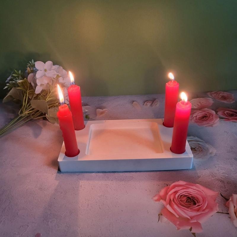 Rectangle Stand Base Molds for Making Pillar Holder