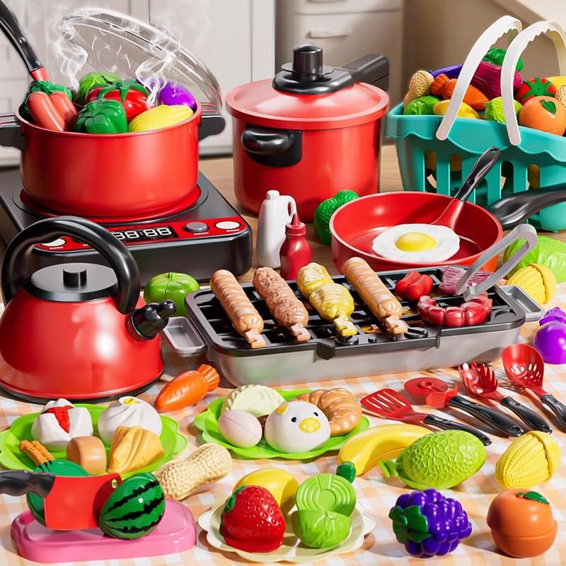 12/21/51 PCS Mini Kitchen Cookware Cook Pretend Play Educational House Toys For Children Simulation Kitchen Utensils Girls Toys