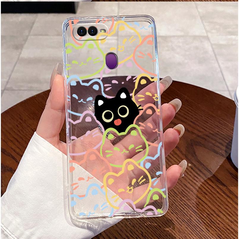 For Oppo A5s AX5s Case CPH1909 Clear Luxury Cute Love Heart Rabbit Funny Soft TPU Casing For Oppo A12 Phone Case CPH2083 CPH2077
