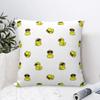 Poszewka na poduszkę z wzorem żółtej kaczki z kreskówki Miękki materiał Pokrowiec na poduszkę Dekoracja Poszewka na poduszkę Domowa zapinana na zamek X
