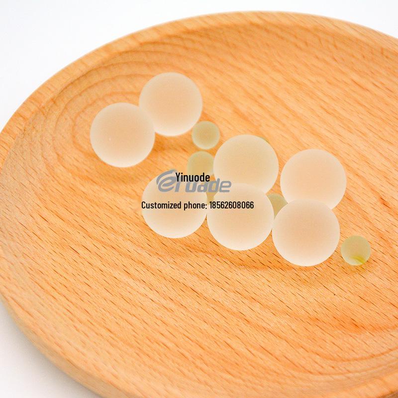 10mm Frosted Transparent Glass Beads 10mm