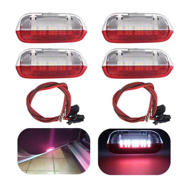 

2x/4x автомобильные дверные предупреждающие лампы приветственные проекционные лампы для VW Passat B6 B7 CC Golf 6 7 Jetta MK5 MK6 Tiguan Scirocco Superb EOS