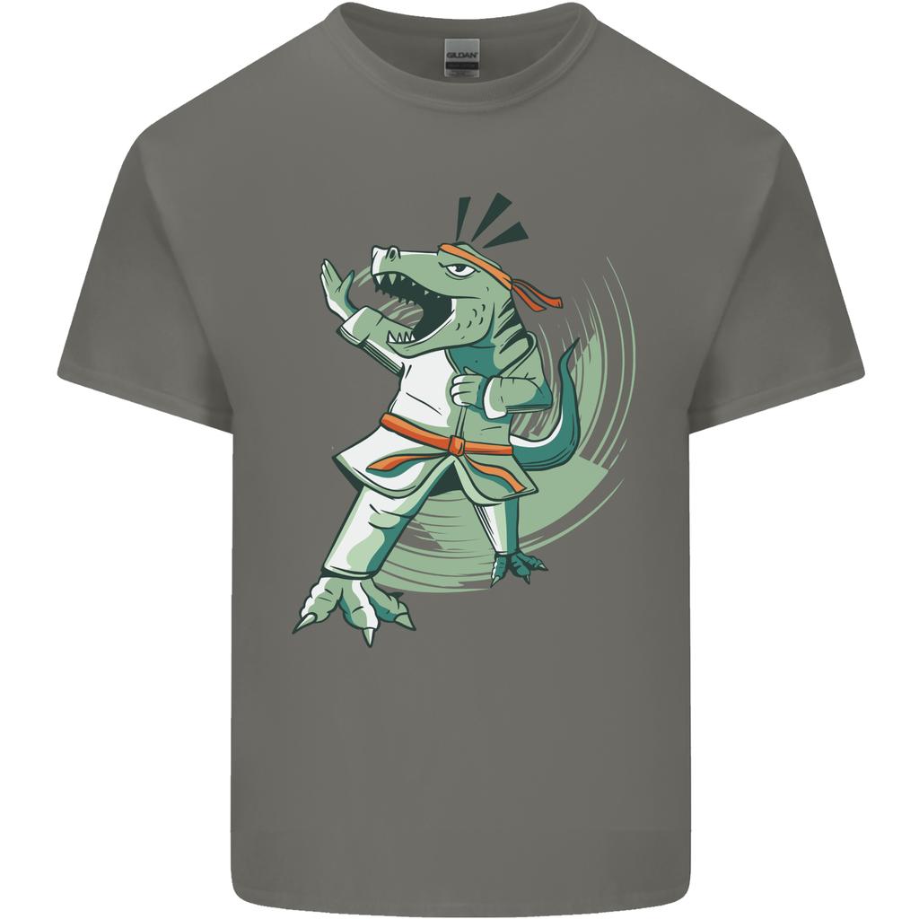 Karate TRex Dinosaur Unisexs Light Cotton TShirt