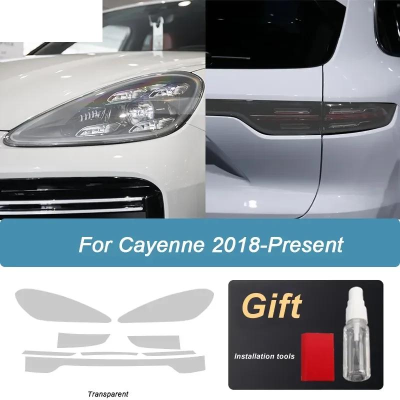 Per Porsche Cayenne 958 2011-Presente GTS Turbo Pellicola Protettiva Fari Auto Wrap Oscurante Fanali Posteriori Vinile Adesivo TPU Accessori