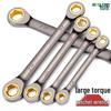 Torx Ratchet Wrench Set, Allen, Manual, Bi-directional, Multi-tooth, Double-headed, 72 Nickel, Fast Torx Type.