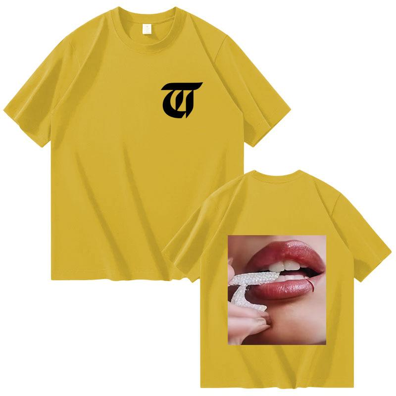 Singer TINI Futttura Harajuku 2025 Tour Double Sided Casual Short Sleeve Tee Fashion Gothic Tshrits Mens Womens Oversized Tshrit