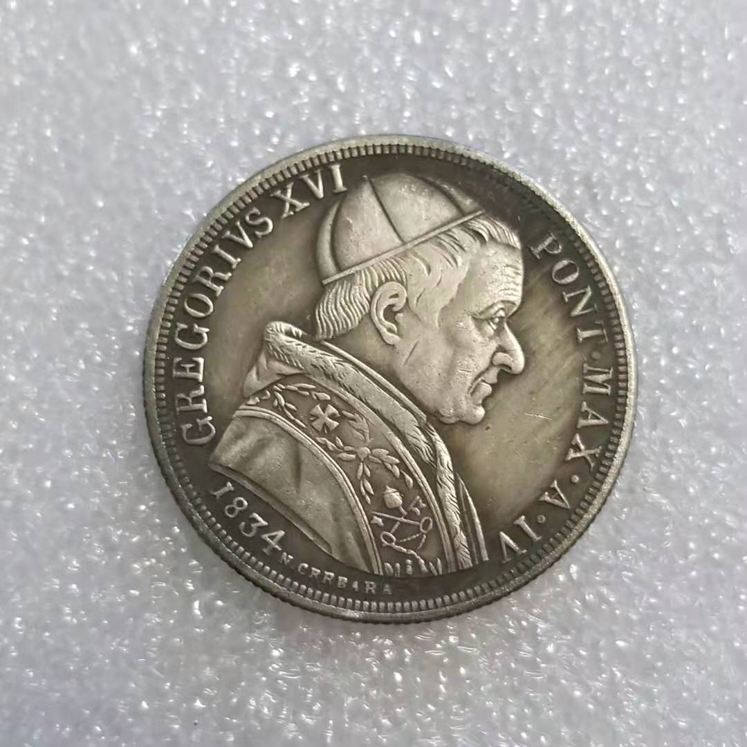 

Памятные коллекционные сувенирные серебряные монеты Италии 1834 года
