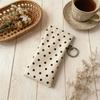 Mit Schlüsselanhänger Gepunktete Brillenetui Tragbare Leder Brillenaufbewahrungstasche Sonnenbrillenbeutel Outdoor