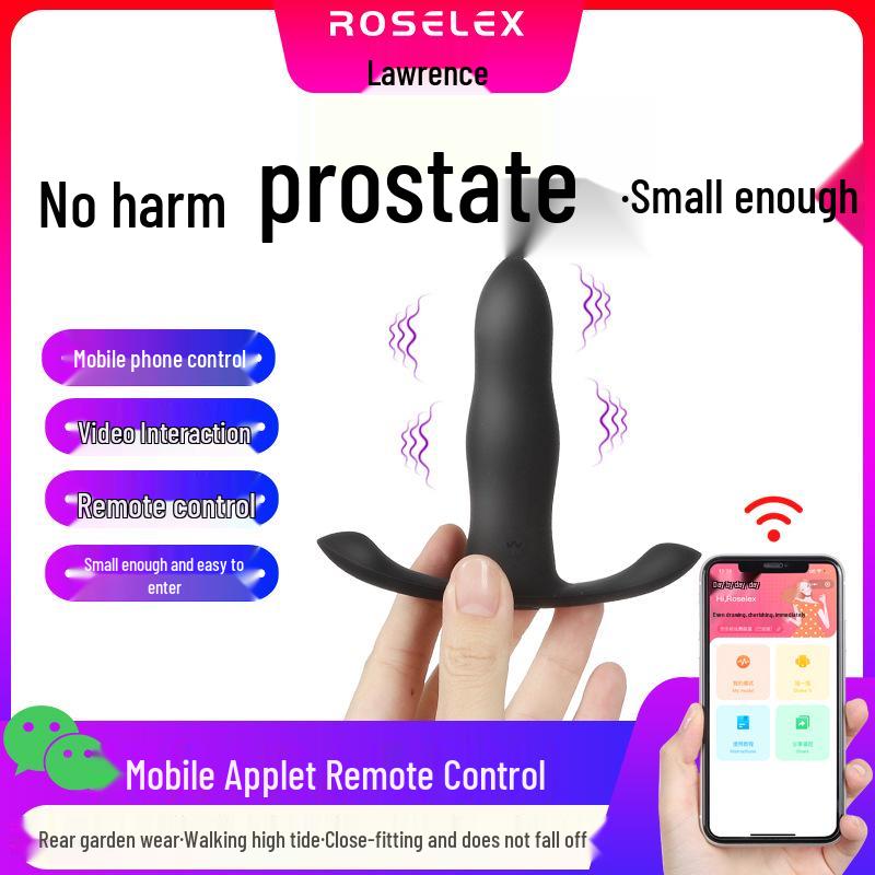 ROSELEX Tragbarer G-Punkt Analmassager mit Fernbedienung