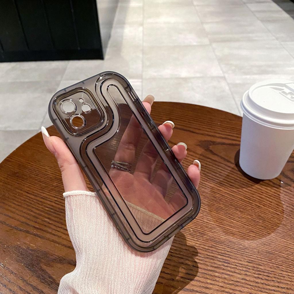 Track Suitable for Apple 15 Promax Couple 11 Simple Xr Transparent 12 Full Inclusive Anti Fall IPhone 13 Mobile Phone Case