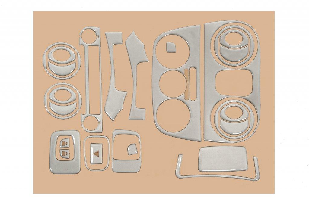 Накладки на панель Черный рояль для Citroen Nemo