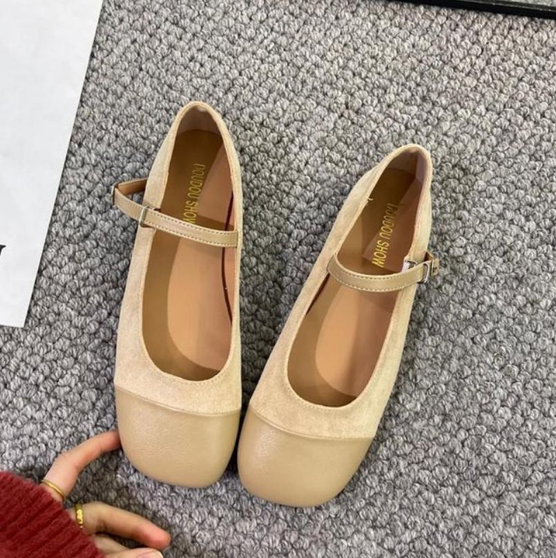 Fashion Designer Mary Jane Shoes Women Hand Stitch Casual Streetwear Ballet Flats Japanese Women Sling Shoes Loafers Zapatos De Mujer