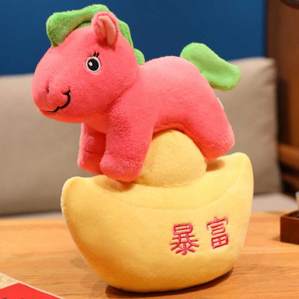 

Mascot Figure Ma Tuan Jin Bao Horse Design New Year Gifts Plush Mascot Successful Gift 20cm-Style A